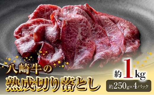 八崎牛の熟成切り落とし約1kg N0105-YA944
