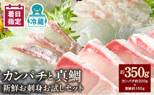 【冷蔵】カンパチと真鯛の新鮮お刺身セット少量お試しパック N019-YA193