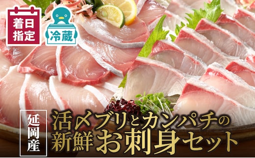 【冷蔵】延岡産活〆ブリとカンパチの新鮮お刺身セット N019-YB331