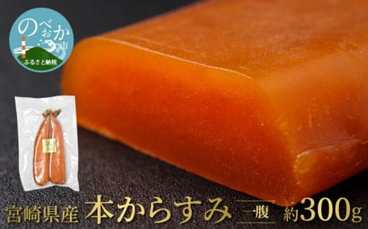 宮崎県産本からすみ 一腹 約300g N027-YG0215