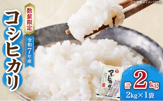令和7年産 コシヒカリ 計2kg お米 ご飯 ライス 国産 数量限定 人気 食品 精米 白米 こしひかり 有洗米 おにぎり お弁当 炊き込みご飯 雑炊 ギフト プレゼント 贈り物 お取り寄せ 産地直送 宮崎県 日南市 送料無料_A98-25