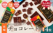 バレンタインデーまでにお届け 無添加 チョコレート セット 4種 フレーバー カカオ スイーツ きんかん 橙とうがらし しお プレーン デザート おやつ ポリフェノール ギフト 贈り物 プレゼント 加工品 ショコラ 粗糖 詰め合わせ 人気 おすすめ グルメ お取り寄せ 宮崎県 日南市 送料無料_C139-25-VA