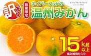 訳あり 温州みかん 計15kg以上 傷み補償分入り 期間限定 数量限定 フルーツ 果物 くだもの ミカン 柑橘 オレンジ 人気 国産 食品 デザート おやつ おすすめ 産地直送 ご家庭用 おすそ分け 特産品 ネイバーフッド 宮崎県 日南市 送料無料_CC89-26