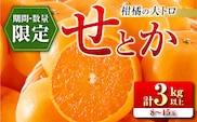 柑橘の大トロ せとか 計3kg以上 先行予約 希少 期間限定 数量限定 フルーツ 果物 くだもの 柑橘 みかん オレンジ 令和8年発送 みかんジュース フルーツサンド 国産 食品 人気 おすすめ デザート おやつ ギフト 贈り物 贈答 宮崎県 日南市 送料無料_CC29-23