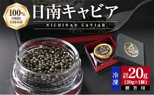 日南CAVIAR キャビア 計20g 魚卵 黒いダイヤ チョウザメ 魚介 魚貝 日南市産 国産 食品 人気 高級 上質 贅沢 高級 希少 三大珍味 水産物 おつまみ ご褒美 記念日 お祝い パーティー 贈り物 ギフト プレゼント お取り寄せ グルメ おすすめ 宮崎県 送料無料_F10-191