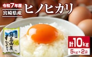 令和7年産 ヒノヒカリ 計10kg 期間限定 お米 ご飯 ライス 国産 宮崎県産 人気 食品 精米 白米 ひのひかり 有洗米 おにぎり お弁当 炊き込みご飯 雑炊 BBQ キャンプ ギフト 贈り物 贈答 お取り寄せ 産地直送 小分け 宮崎県 日南市 送料無料_FA13-25