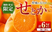 柑橘の大トロ せとか 計6kg以上 先行予約 希少 期間限定 数量限定 フルーツ 果物 くだもの 柑橘 みかん オレンジ 令和8年発送 みかんジュース フルーツサンド 国産 食品 人気 おすすめ デザート おやつ ギフト 贈り物 贈答 宮崎県 日南市 送料無料_FD7-24