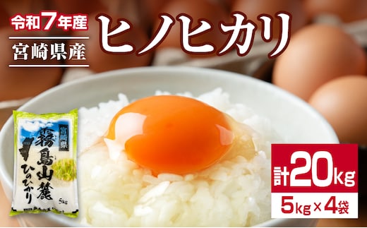 令和7年産 ヒノヒカリ 計20kg 期間限定 お米 ご飯 ライス 国産 宮崎県産 人気 食品 精米 白米 ひのひかり 有洗米 おにぎり お弁当 炊き込みご飯 雑炊 BBQ キャンプ ギフト 贈り物 贈答 お取り寄せ 産地直送 小分け 宮崎県 日南市 送料無料_I32-25