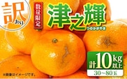 先行予約 訳あり 津之輝 つのかがやき 10kg以上 (5kg×2箱) 希少 期間限定 数量限定 フルーツ 果物 くだもの 柑橘 みかん 令和8年発送 国産 食品 おすすめ デザート おやつ みかんジュース フルーツサンド ご家庭用 おすそ分け 宮崎県 日南市 送料無料_D74-23