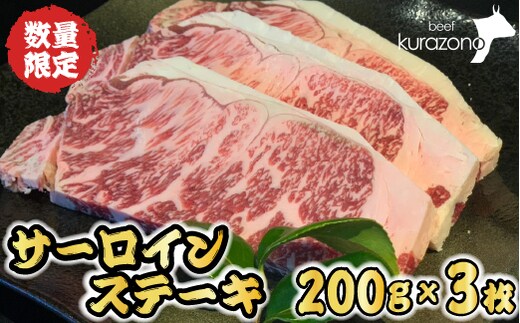 【食べログ百名店からお届け】黒毛和牛サーロインステーキ 200g×3枚（牛肉 国産牛 黒毛和牛 宮崎和牛 サーロイン ステーキ 赤身 霜降り）