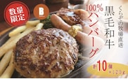 【12/22から寄附額改定】【宮崎県産黒毛和牛100％】黒毛和牛専門店の贅沢ハンバーグ（計10個）（ふるさと納税 訳あり 国産 牛肉 黒毛和牛 ハンバーグ 冷凍 特別提供 送料無料）