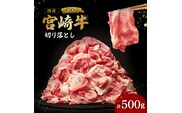 【訳あり】A4等級以上 宮崎牛切り落とし 500g（内閣総理大臣賞 A4 A5 宮崎牛 牛肉 黒毛和牛 赤身 切り落とし 小間切れ 宮崎県）