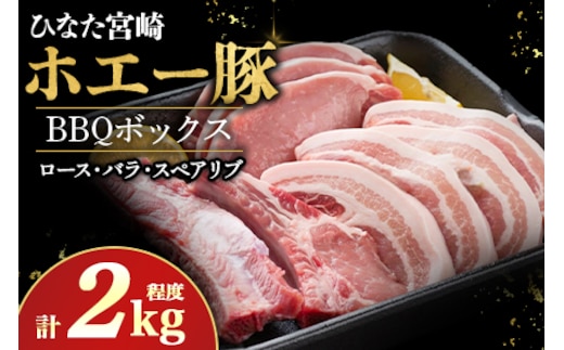 ひなた宮崎ホエー豚BBQボックス 計2kg程度