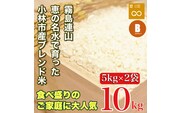 【生活応援米】湧水で育った小林市産ブレンド米 10kg（5kg×2袋 お米 米 ブレンド米 白米 精米 家庭用）
