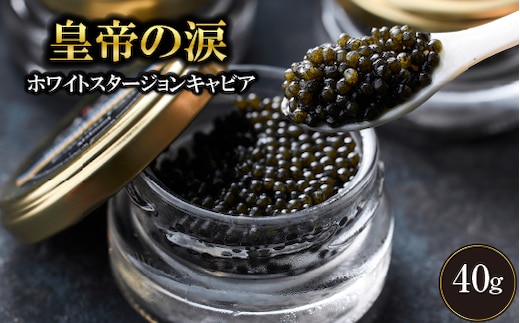 【年内発送】【純国産キャビア】ホワイトスタージョンキャビア 40g 皇帝の涙 国産 チョウザメ 魚卵 宮崎県 宮崎 小林市