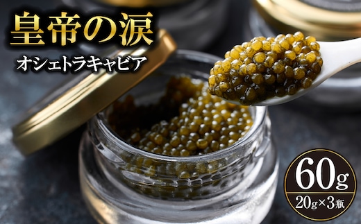 【年内発送】【純国産キャビア】オシェトラキャビア 60g 皇帝の涙 国産 チョウザメ 魚卵 宮崎県 小林市