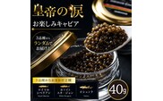 【お試しキャビア】皇帝の涙 40g 3品種からランダムで2種（オシェトラ・ホワイトスタージョン）国産 チョウザメ キャビア