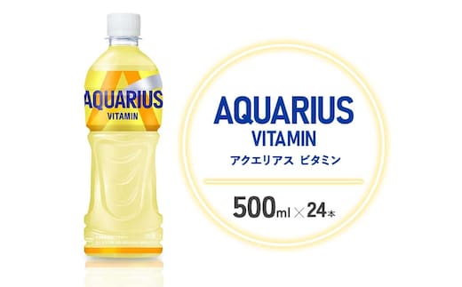 アクエリアス ビタミン PET 500ml×24本 1ケース【コカコーラ】 水分補給 スポーツ飲料 清涼飲料水 常温 AQUARIUS コカ・コーラ 熱中症対策 送料無料