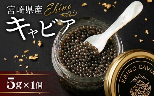 【ふるさと納税】キャビア ～ Chef's Portion ～ 国産 5g 冷蔵 宮崎県 えびの市産