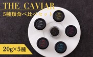 《THE・CAVIAR》ザ・キャビア5種食べ比べセット各20g(計100g) バエリ・オシェトラ・スターレット・ホワイトスタージョン・ベステル詰め合わせ [高級 国産 日本産 ギフト 贈答 贈り物 プレゼント お中元 化粧箱入り BAERII/OSETRA/STERLET/WHITE STURGEON/BESTER] TF0663-P00066