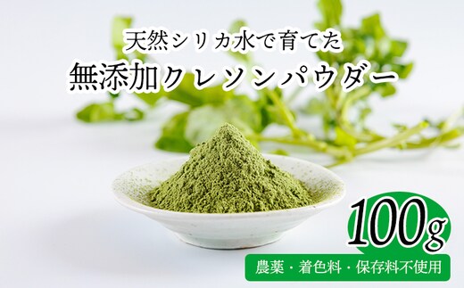 湧水育ちの高原町産天然クレソンパウダー100ｇTF0900-P00081