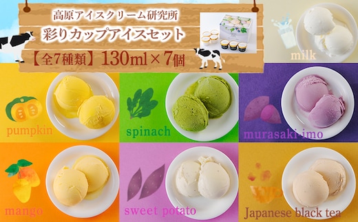 高原アイスクリーム研究所 カップアイス 7個セット TF0298-P00023