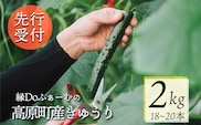 【先行受付10月収穫分】縁Doふぁーむのきゅうり2kg　TF0905-P00082
