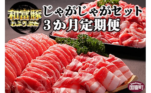 ＜3か月定期便 和富豚 じゃがじゃがセット 1.7kg＞翌月末迄に第一回目発送【b0314_em】