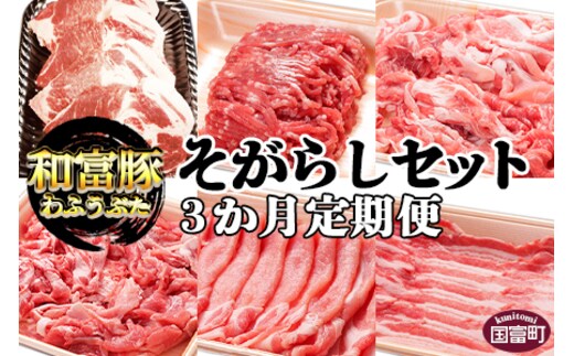 ＜3か月定期便 和富豚 そがらしセット 2.9kg＞翌月末迄に第一回目発送【b0317_em】