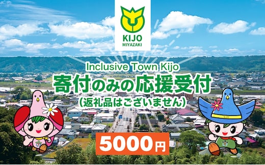【宮崎県木城町】寄付のみの応援受付(返礼品はございません) 5000円_ K00_0006