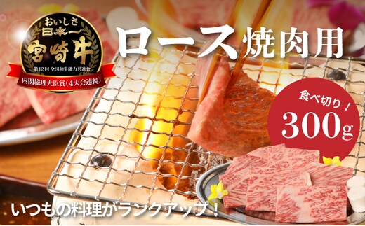 宮崎牛ロース焼肉用300g K01_0006_1