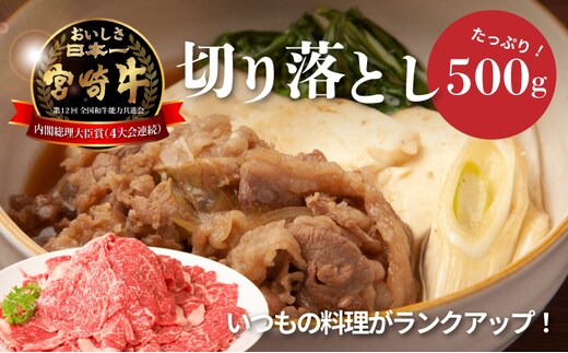 宮崎牛 和牛 切り落とし500g K01_0009_1