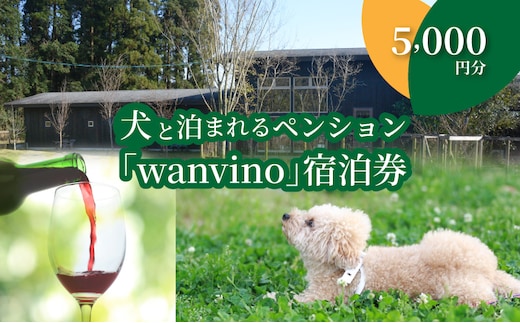 犬と泊まれるペンション「wanvino」5000円分宿泊券 K15_0005_1