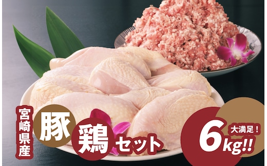 豚ミンチ3kg・鶏ムネ3kg 計6kgセット K16_0028_2