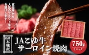 JAこゆ牛 特選木城産 サーロイン 750g 焼肉用 K56_0002