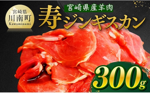 宮崎県産羊肉 寿ジンギスカン300g 【 肉 羊肉 国産 九州産 川南町産 ジンギスカン 羊 ひつじ 味付き 】[D11903]