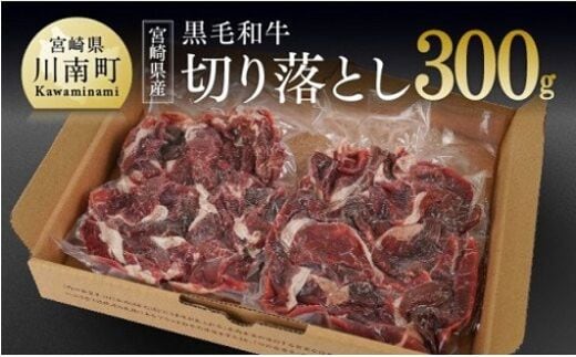 宮崎県産黒毛和牛 切り落とし 300g 【 肉 牛肉 黒毛和牛 精肉 】 [G0510]