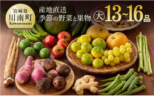 産直 おすず村 厳選詰め合わせセット（大） 【 旬野菜 フルーツ 直売所 産地直送 宮崎県産 】[G3803]