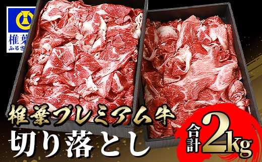 宮崎県産 椎葉プレミアム牛 切り落とし 2kg TK-50