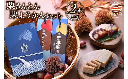 和菓子 栗きんとん & 栗ようかん セット [農林産物直売所 美郷ノ蔵 宮崎県 美郷町 31ab0071] ギフト 詰め合わせ くり 栗 国産 栗づくし 和菓子 スイーツ 宮崎県産 美郷産 冷蔵 送料無料 数量限定 お菓子 おやつ 手作り ギフト プレゼント 贈り物 父の日 母の日