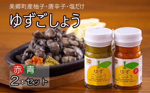 柚子胡椒 手作り 赤ゆずこしょう 青ゆずこしょう 各60g 2本 セット [農林産物直売所 美郷ノ蔵 宮崎県 美郷町 31ab0106] 調味料 ゆず胡椒 ゆずこしょう 柚子コショウ 柚子こしょう 赤唐辛子 青唐辛子 柚子 ゆず 唐辛子 詰め合わせ