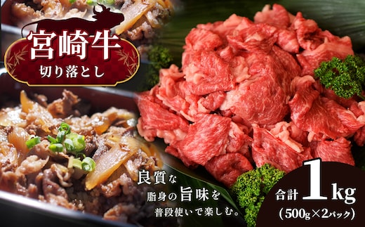 A4 ～ A5 等級 宮崎牛 切り落とし 合計1kg 宮崎県産 黒毛和牛 | 肉 にく お肉 にく 牛肉 すき焼き 焼肉 宮崎県 五ヶ瀬町