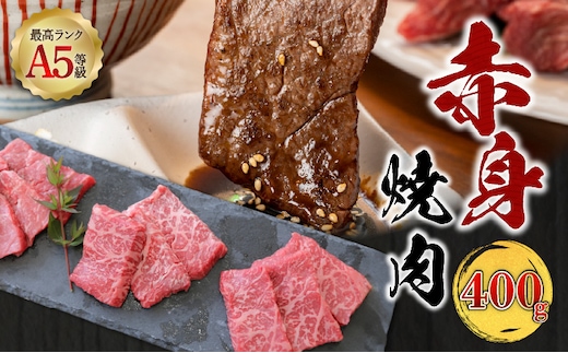 ＜お試し＞A5等級 鹿児島県産 黒毛和牛 赤身 焼肉 400g K002-051_04