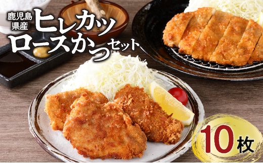 【ナンチクファクトリー】鹿児島県産豚ヒレカツ・ロースかつ 計10枚（H） K073-009