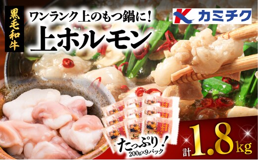ワンランク上のもつ鍋に！上ホルモン1.8kg（200g×9パック） K002-004_03