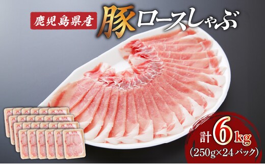 鹿児島県産ロースしゃぶ 6kg（250g×24P） K002-034_06