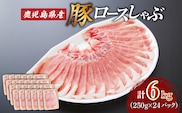 鹿児島県産ロースしゃぶ 6kg（250g×24P）　K002-034_06