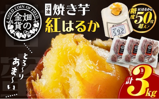 畑の金貨 焼き芋紅はるか 3kg K181-001_01