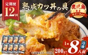 【全12回定期便】鹿児島県産熟成カツ丼の具（8食分）　K258-T06_08b