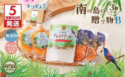 【5営業日以内に発送】【ネコポス】南の島の贈り物3種セットB K275-002